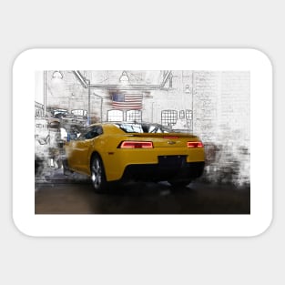 Chevrolet Camaro, Pencil - Original Sticker